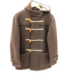 □□ GLOVERALL メンズダッフルコート　sizeM ブラウン Bランク