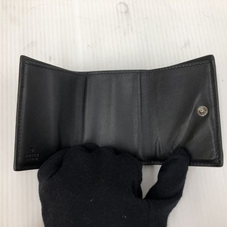  GUCCI グッチ シグネチャー　3つ折り財布 547070 ブラック