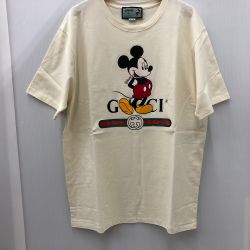 □□ GUCCI グッチ GUCCI×ディズニーコラボ　ミッキーマウスTシャツ ホワイト Aランク