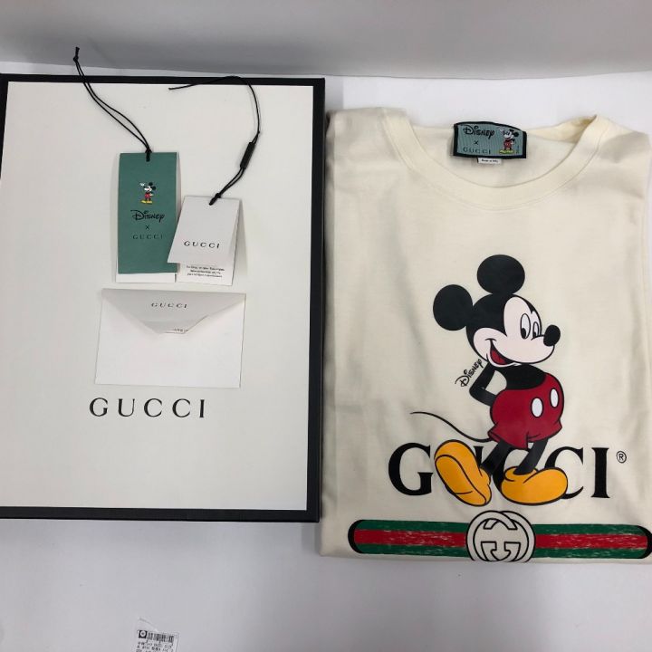 GUCCI グッチ GUCCI×ディズニーコラボ ミッキーマウスTシャツ ホワイト｜中古｜なんでもリサイクルビッグバン