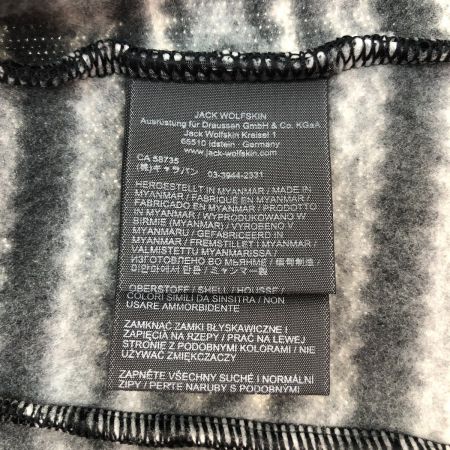  Jack Wolfskin ジャックウルフスキン フリースジャケット Mサイズ 1704121-7544002 ブラック×ホワイト