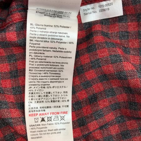  MAMMUT マムート ウィンターロングスリーブシャツ 2XLサイズ 1015-00520 3638 7 レッド