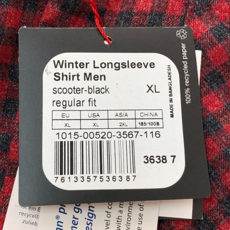  MAMMUT マムート ウィンターロングスリーブシャツ 2XLサイズ 1015-00520 3638 7 レッド