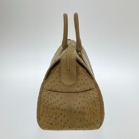   ボストンバッグ　オーストリッチ オリーブ