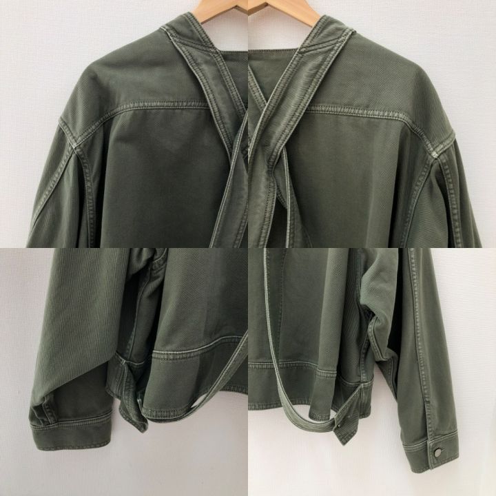 中古】 VALENTINO バレンチノ レディースデニムジャケット サイズ46(XL) PB0DC00S3WC825 オリーブ｜総合リサイクルショップ  なんでもリサイクルビッグバン オンラインストア