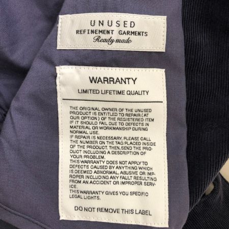  UN USED アンユーズド メンズジャケット チャイナボタンコーデュロイジャケット サイズ2(M) パープル