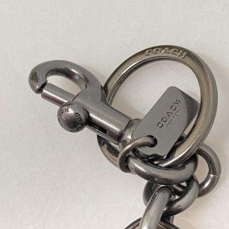  COACH コーチ  スカルバッグチャーム レザー　コーラルマルチ Ｆ20477