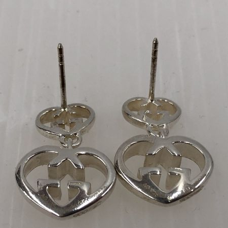  GUCCI グッチ ピアス　 246488 J8400 8106 インターロッキングG ハート スイング