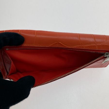  COACH コーチ ウォレットエンボスド クロコ レザー 53393 オレンジ