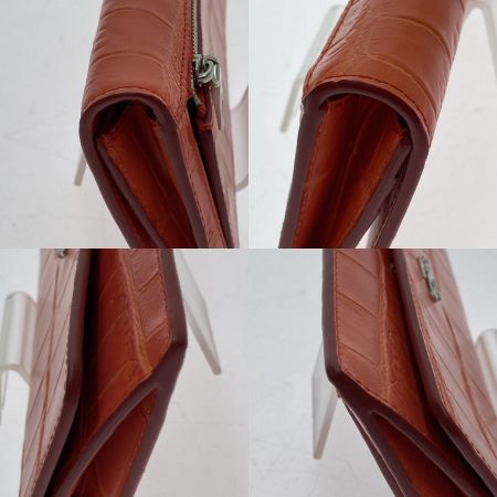  COACH コーチ ウォレットエンボスド クロコ レザー 53393 オレンジ