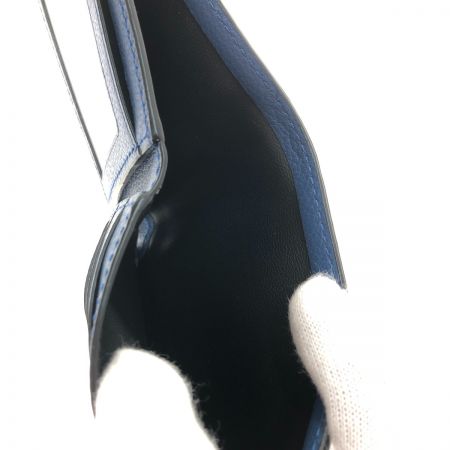  COACH コーチ 財布 2つ折り財布  レザースリムビルフォールドウォレット 75302 ネイビー