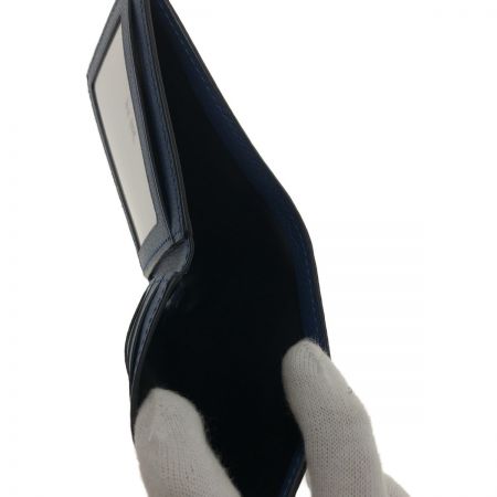  COACH コーチ 財布 2つ折り財布  レザースリムビルフォールドウォレット 75302 ネイビー