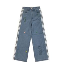 □□ adidas Originals アディダスオリジナルス レディースデニムパンツ　2L FL4153 インディゴ Bランク