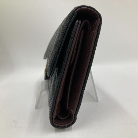  CHANEL シャネル 3つ折り長財布　マトラッセ　キャビアスキン 28981569 ブラック