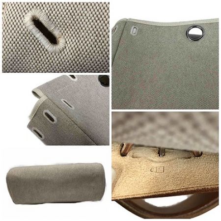  HERMES エルメス エールバッグ  ストラップ付  □F 2002年 ナチュラル