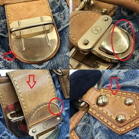  LOUIS VUITTON ルイヴィトン デニム プリーティ  M95020 ブルー