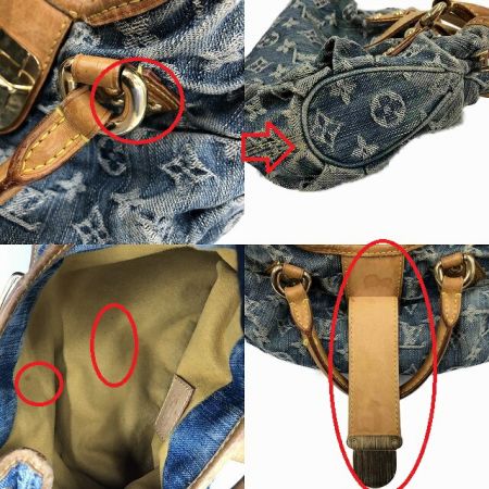  LOUIS VUITTON ルイヴィトン デニム プリーティ  M95020 ブルー