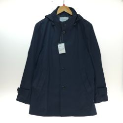 □□ A DAY IN THE LIFE UNITED ARROWS ステンカラーコート Mサイズ 6225-699-0645 ネイビー Aランク