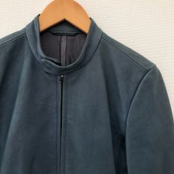 □□ ATTACHMENT アタッチメント メンズ衣料  ライダースジャケット サイズ１ K851-016 ネイビー Bランク