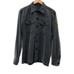 □□ Hysteric Glamour ヒステリックグラマ メンズシャツ SIZE L 0263AH09 グレー Bランク