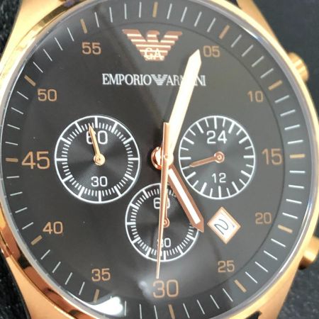 中古】 EMPORIO ARMANI エンポリオアルマーニ 腕時計 クロノグラフ