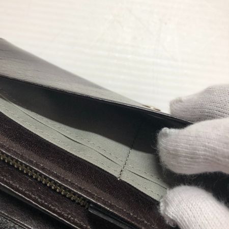  MARGARET HOWELL idea 長財布 牛革 ダークブラウン