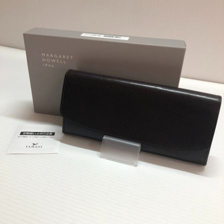  MARGARET HOWELL idea 長財布 牛革 ダークブラウン