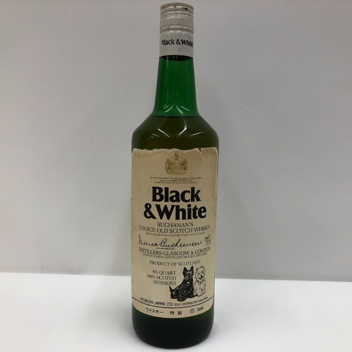 から厳選した 古酒 ウイスキー 雑酒 ブラック&ホワイト BLACK&WHITE