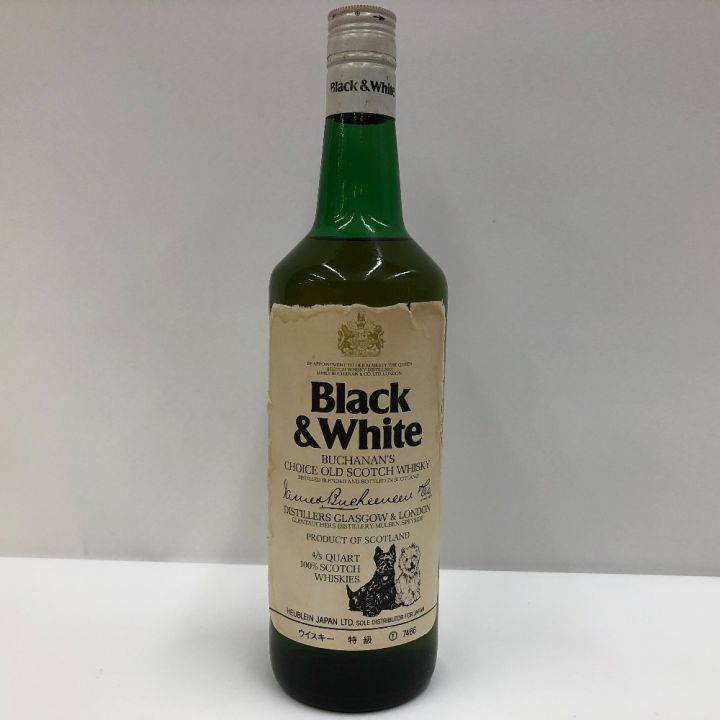 black&white ブラックアンドホワイト スコッチウイスキー 古酒 未開栓｜中古｜なんでもリサイクルビッグバン