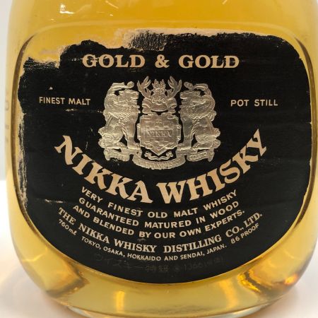 【北海道内限定発送】  ニッカウイスキー　GOLD&GOLD 古酒 未開栓