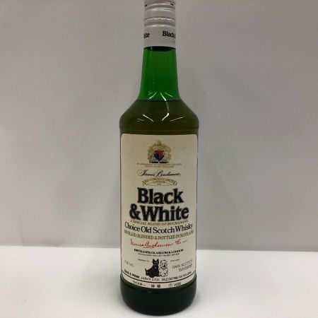 black&white ブラックアンドホワイト スコッチウイスキー　古酒 未開栓