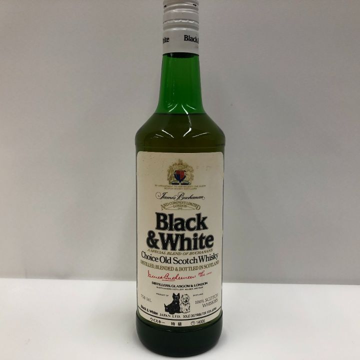 BLACK&WHITE ブラック&ホワイト 雑酒 特級 1953年～ ウイスキー - ウイスキー