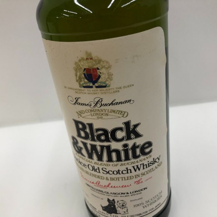 black&white ブラックアンドホワイト スコッチウイスキー 古酒 未開栓｜中古｜なんでもリサイクルビッグバン