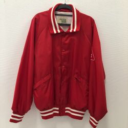 □□ AQUA SAURUS 釣り服飾 ナイロンジャケット  サイズXL　 レッド Bランク