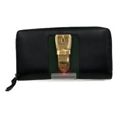  GUCCI グッチ ラウンドファスナー長財布　シルヴィ 476083 ブラック Cランク