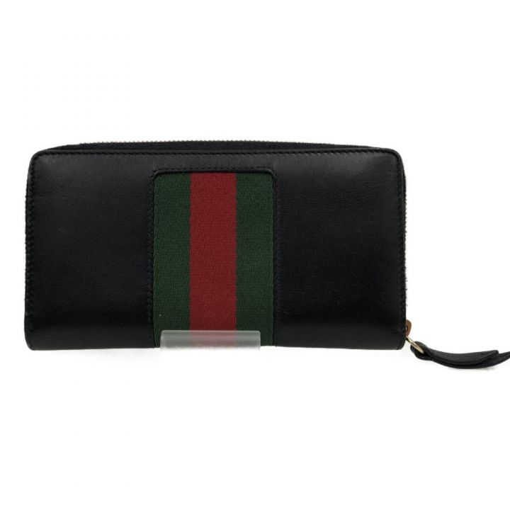 GUCCI グッチ ラウンドファスナー長財布 シルヴィ 476083 ブラック｜中古｜なんでもリサイクルビッグバン