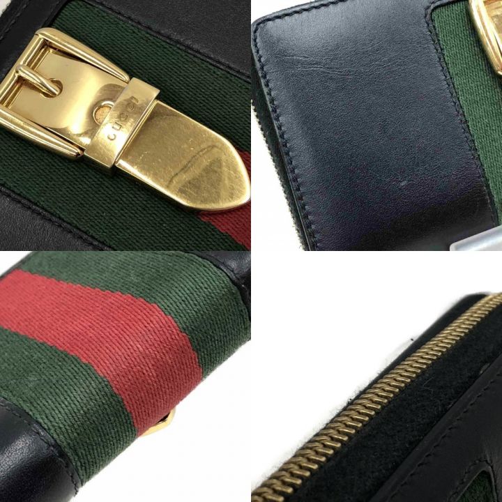 GUCCI グッチ ラウンドファスナー長財布 シルヴィ 476083 ブラック｜中古｜なんでもリサイクルビッグバン