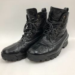 □□ GUCCI グッチ GGレースアップブーツ 25.5cm 269992 ブラック Bランク