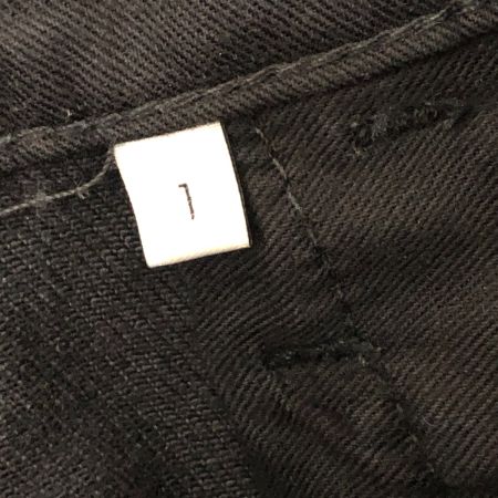  UN USED アンユーズド ジーンズ カットオフデニムパンツ 1(S) UW0490 ブラックインディゴ