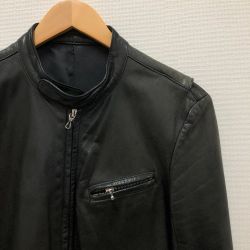 □□ LITHIUM HOMME メンズ衣料 シングルライダースジャケット　サイズ46  LH28-0104 ブラック Bランク