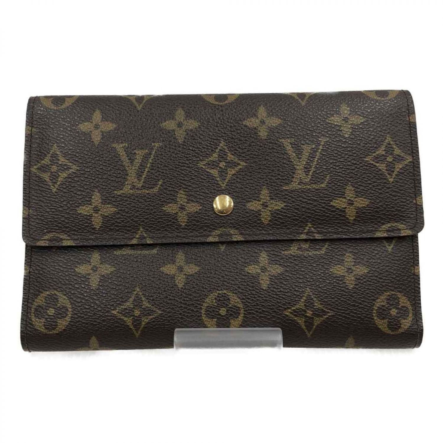 中古】 LOUIS VUITTON ルイヴィトン ポシェト・パスポール 三つ折り長