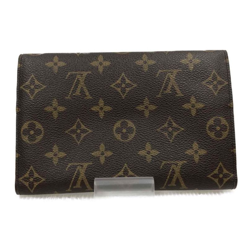 中古】 LOUIS VUITTON ルイヴィトン ポシェト・パスポール 三つ折り長