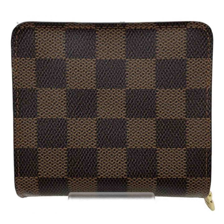 中古】 LOUIS VUITTON ルイヴィトン コンパクト・ジップ N61668 二 ...