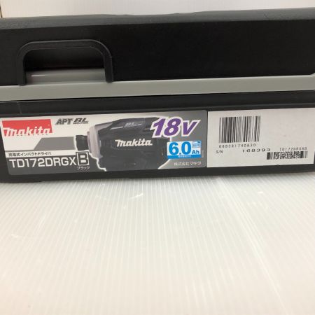  MAKITA マキタ 充電式インパクトドライバ TD172DRGX ブラック