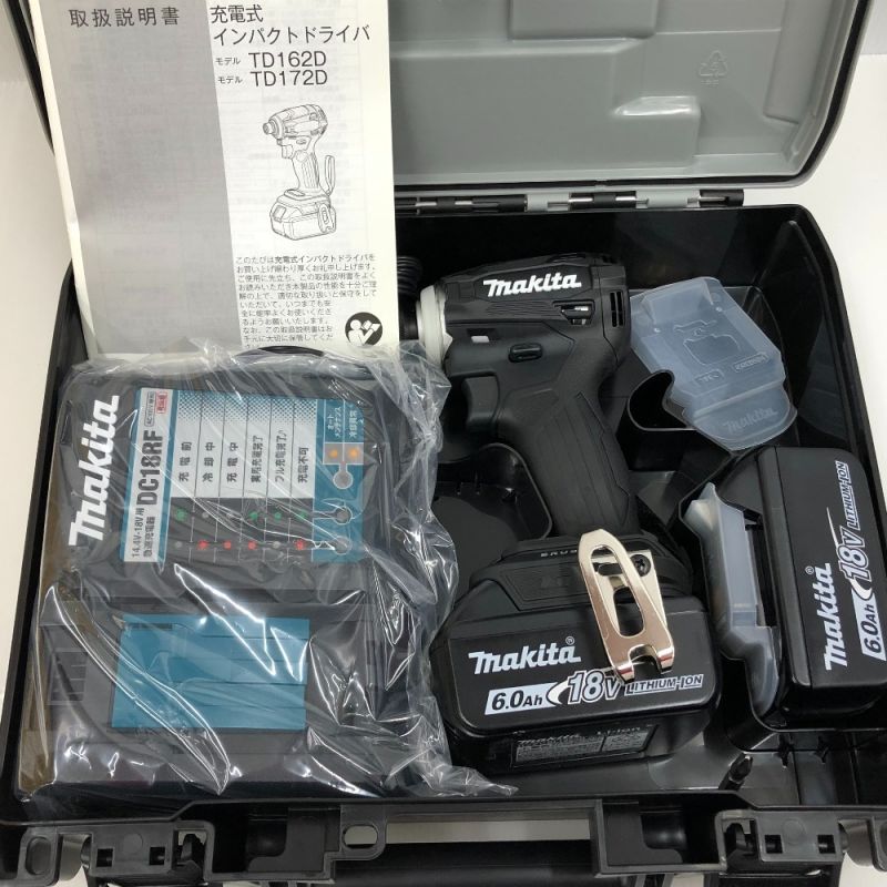 中古】 MAKITA マキタ 充電式インパクトドライバ TD172DRGX ブラック ...