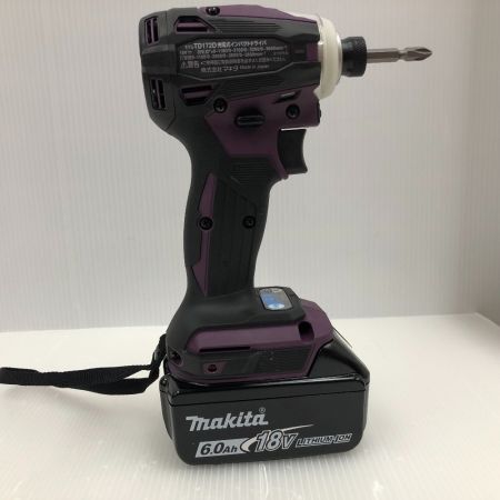  MAKITA マキタ 充電式インパクトドライバ TD172DGXAP オーセンティックパープル 18Ｖ　6.0Ａｈ