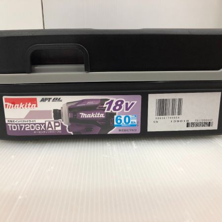  MAKITA マキタ 充電式インパクトドライバ TD172DGXAP オーセンティックパープル 18Ｖ　6.0Ａｈ