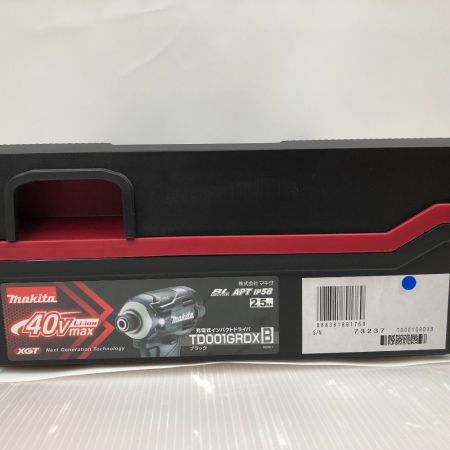  MAKITA マキタ 充電式インパクトドライバ TD001GRDX ブラック 40VMAX 