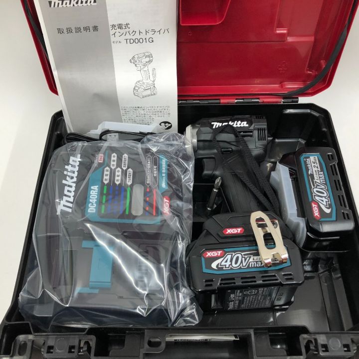 MAKITA マキタ 充電式インパクトドライバ TD001GRDX ブラック 40VMAX ｜中古｜なんでもリサイクルビッグバン