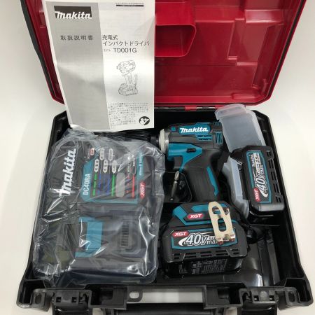 MAKITA マキタ 充電式インパクトドライバ TD001GRDX ブルー 40VMAX 